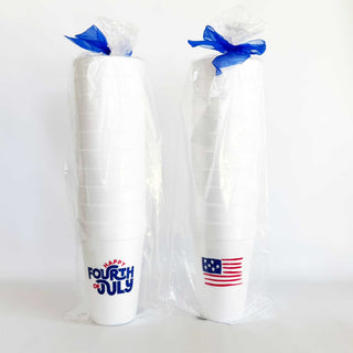 Groovy July 4th Foam Cup Set