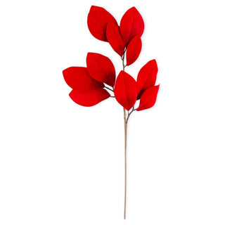 Red Velvet Magnolia Leaf Spray
