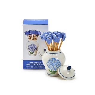 Hydrangea Ginger Jar Toothpick Holder