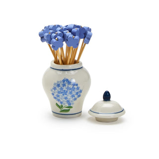 Hydrangea Ginger Jar Toothpick Holder