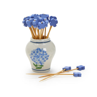Hydrangea Ginger Jar Toothpick Holder