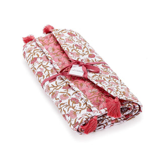 Autumn Blush Quilted Double-Sided Table Runner