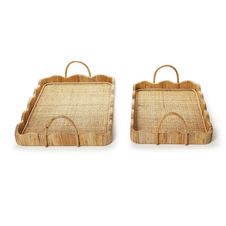 Scalloped Edge Tray with Handles