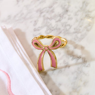 Bow Napkin Rings Set