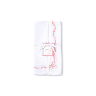 Bow-tiful Embroidered Dinner Napkin Set