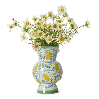 Hand-Painted Lemon Vases