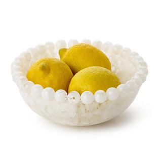 Modern Pop White Beaded Rim Bowl