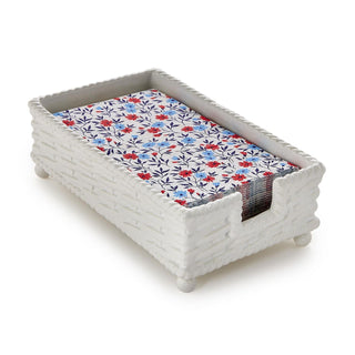Basketweave Guest Towel/Utensil Napkin Holder