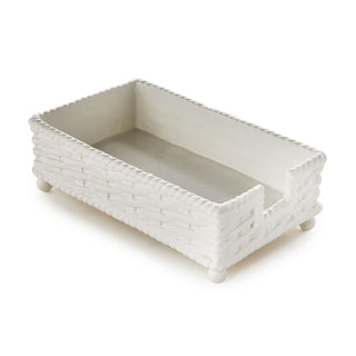 Basketweave Guest Towel/Utensil Napkin Holder