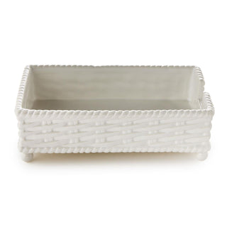 Basketweave Guest Towel/Utensil Napkin Holder