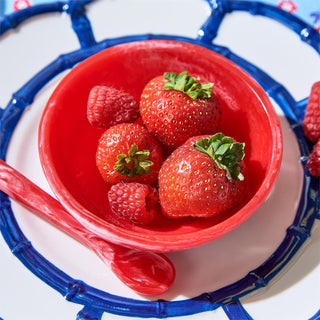 18 Pc Red, White and Blue Round Tidbit Bowl Un Incl 3 Colors