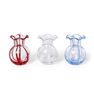 Ruffled Ribbon Vase Asst 3 Colors
