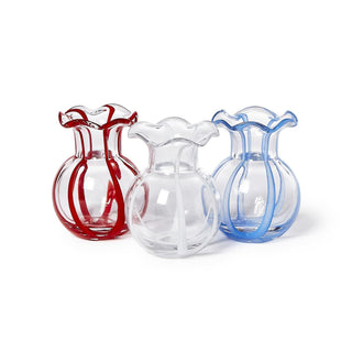 Ruffled Ribbon Vase Asst 3 Colors