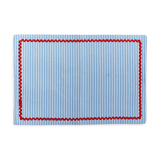 Red, White and Bloom Double Sided Fabric Placemat