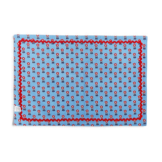 Red, White and Bloom Double Sided Fabric Placemat