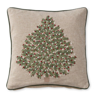 Tan Christmas Tree Pillow