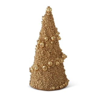 Gold Pinecone & Pomegranate Christmas Tree