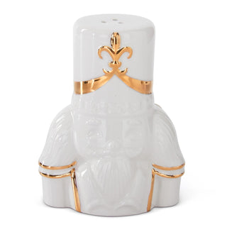 White & Gold Nutcracker Salt & Pepper Shaker Set