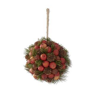 Pinecone & Pod Ball Ornament, 5.75"