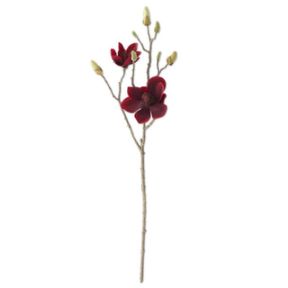 Two Blossom Red Velvet Magnolia Pick