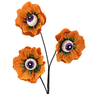 Orange Eyeball Flower Spray