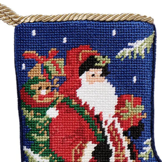 Santa Embroidered Mini Stocking
