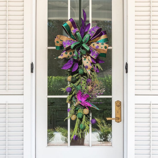 CUSTOM MARDI GRAS TEARDROP