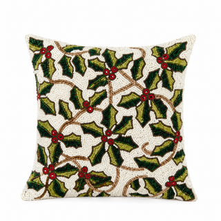Beaded Christmas Pillow