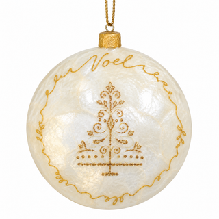 Pearl & Gold Christmas Ornaments