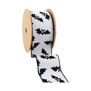 Glittered Bats Ribbon, 2.5"X 10Y