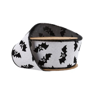 Glittered Bats Ribbon, 2.5"X 10Y
