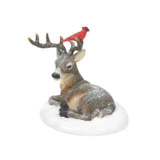 Cardinal Christmas Deer, Dept. 56