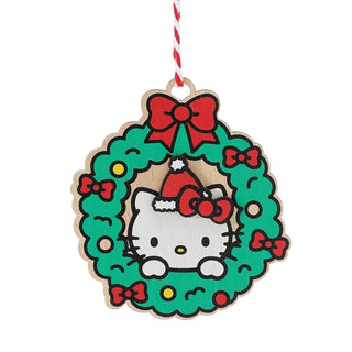 Hello Kitty Wreath Ornament, Dept. 56