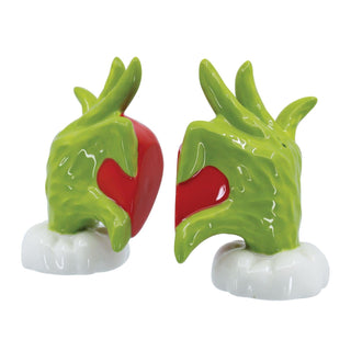 Grinch Heart Hands Salt and Pepper Shaker Set, Dept. 56