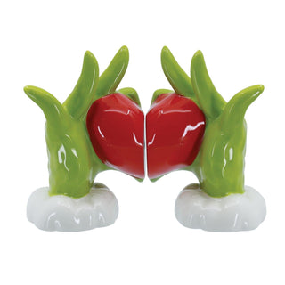Grinch Heart Hands Salt and Pepper Shaker Set, Dept. 56