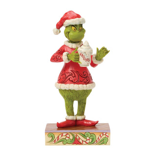 Grinch with Hot Chocolate Mug, Dept. 56