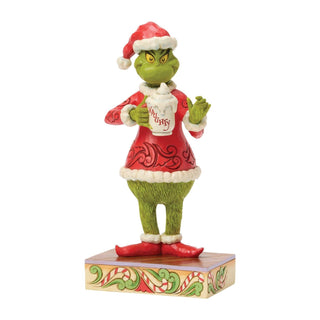 Grinch with Hot Chocolate Mug, Dept. 56