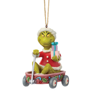 Grinch in Wagon Ornament, Dept. 56