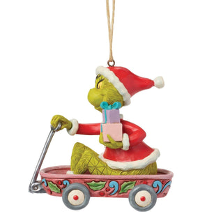 Grinch in Wagon Ornament, Dept. 56