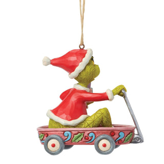 Grinch in Wagon Ornament, Dept. 56