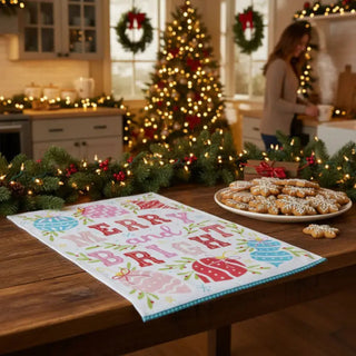 Merry Bright W/ Pom Pom Kitchen Towel