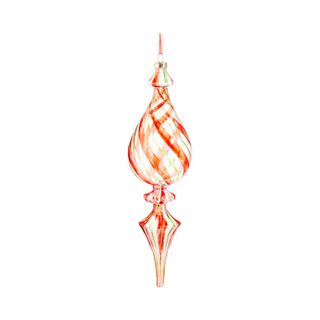 Tricolor Spiral Finial Ornaments