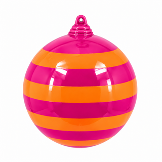 Stripe Ball Ornament by Glitterville, 4"