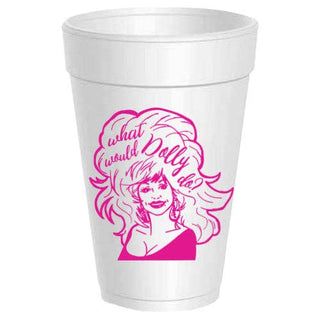 What Would Dolly Do? Foam Cup Sleeve
