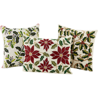 Beaded Christmas Pillow
