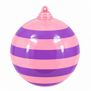 Stripe Ball Ornament by Glitterville, 4"