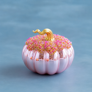Fluted Pave Glass Pumpkin