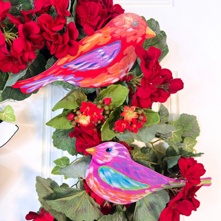 Birds in Bloom Wreath