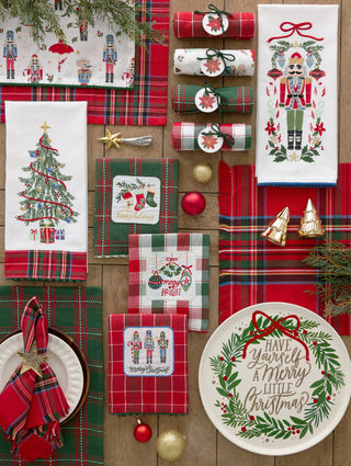 Nutcracker Embellished Dishtowel
