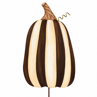 Chocolate Striped & Checked Pumpkin